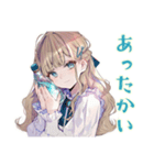 ふんわり女子の毎日挨拶♡（個別スタンプ：36）