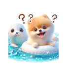 ポメラニアンの夏のよく使う言葉（個別スタンプ：11）
