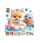 ポメラニアンの夏のよく使う言葉（個別スタンプ：21）