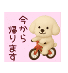 ずっと使えるトイプードルスタンプ【敬語】（個別スタンプ：16）