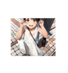 光の中のステップ（個別スタンプ：5）