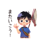 子ども（男の子）のわくわく昆虫採集（個別スタンプ：40）