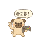 ゲーマー仲間に使える！わんこスタンプ（個別スタンプ：2）
