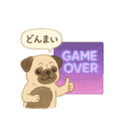 ゲーマー仲間に使える！わんこスタンプ（個別スタンプ：35）