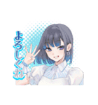 ネガティヴハッピィ アイドルver.（個別スタンプ：3）