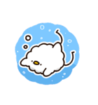 8月と9月に使える！もこどりスタンプ（個別スタンプ：7）