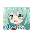 ねむいときもおおいみなみちゃんスタンプ（個別スタンプ：1）