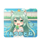 ねむいときもおおいみなみちゃんスタンプ（個別スタンプ：8）