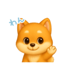 わんで伝える柴犬 JP（個別スタンプ：3）
