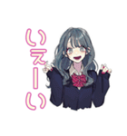 おしゃれJKの自撮りスタンプ（個別スタンプ：10）