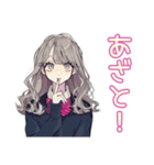 おしゃれJKの自撮りスタンプ（個別スタンプ：28）