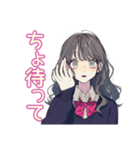 おしゃれJKの自撮りスタンプ（個別スタンプ：29）