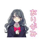 おしゃれJKの自撮りスタンプ（個別スタンプ：30）