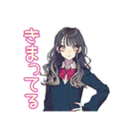 おしゃれJKの自撮りスタンプ（個別スタンプ：37）
