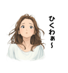 OLの表情スタンプ（個別スタンプ：3）