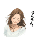 OLの表情スタンプ（個別スタンプ：4）