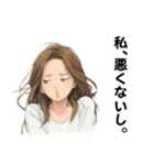 OLの表情スタンプ（個別スタンプ：6）
