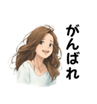 OLの表情スタンプ（個別スタンプ：9）