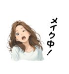 OLの表情スタンプ（個別スタンプ：10）
