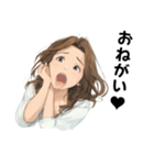 OLの表情スタンプ（個別スタンプ：14）