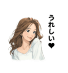 OLの表情スタンプ（個別スタンプ：25）