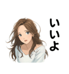 OLの表情スタンプ（個別スタンプ：27）