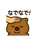 かわいいウォンバット8（個別スタンプ：12）