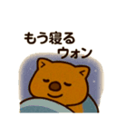 かわいいウォンバット8（個別スタンプ：14）