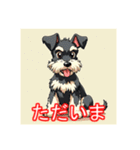 ペットのミニチュアシュナウザー（個別スタンプ：8）