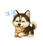 わんで伝えるハスキー TW（個別スタンプ：6）
