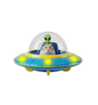 うごく！UFOに乗ったハムスター（個別スタンプ：23）