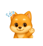 わんで伝える柴犬 TH（個別スタンプ：3）