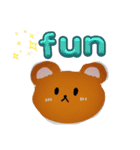 英語と日本語のイラストスタンプ（個別スタンプ：3）