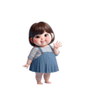 [アレンジ用]ぽっちゃり乙女（個別スタンプ：2）