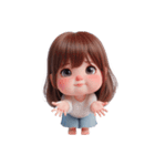 [アレンジ用]ぽっちゃり乙女（個別スタンプ：10）