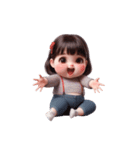 [アレンジ用]ぽっちゃり乙女（個別スタンプ：15）