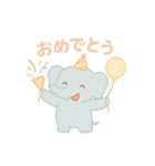 日常挨拶♡いろんな動物（個別スタンプ：6）
