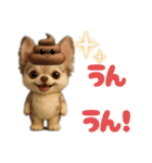 AIチワワのらんちゃんシンプルスタンプ③（個別スタンプ：4）