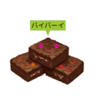 挨拶をするスイーツ（個別スタンプ：20）