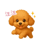 わんで伝えるトイプードル TW（個別スタンプ：2）