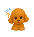 わんで伝えるトイプードル TH（個別スタンプ：3）