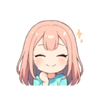 ほわほわピンクちゃんの毎日スタンプ（個別スタンプ：3）