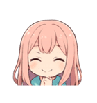 ほわほわピンクちゃんの毎日スタンプ（個別スタンプ：4）