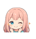 ほわほわピンクちゃんの毎日スタンプ（個別スタンプ：6）