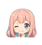 ほわほわピンクちゃんの毎日スタンプ（個別スタンプ：8）