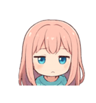 ほわほわピンクちゃんの毎日スタンプ（個別スタンプ：9）