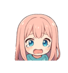 ほわほわピンクちゃんの毎日スタンプ（個別スタンプ：12）