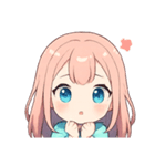 ほわほわピンクちゃんの毎日スタンプ（個別スタンプ：18）