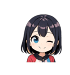 クールな女子スタンプ（個別スタンプ：3）