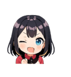 クールな女子スタンプ（個別スタンプ：5）